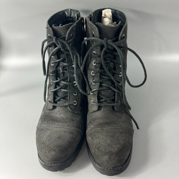 UGG 1095131 Kilmer II Combat Boot Lace-Up Black Leather Water Resistant, USA 9 - Picture 4 of 13